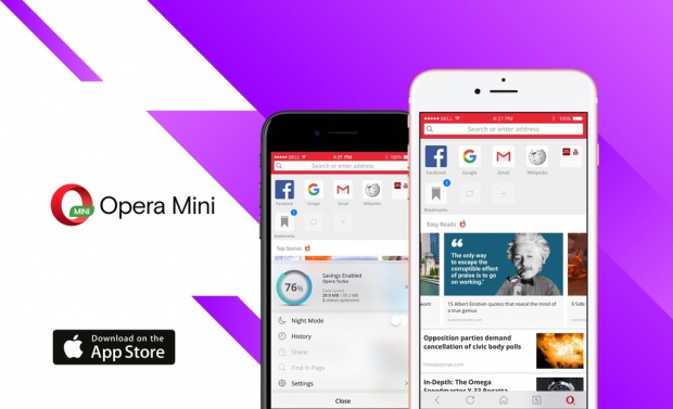 New Opera Mini 16 for IPhone