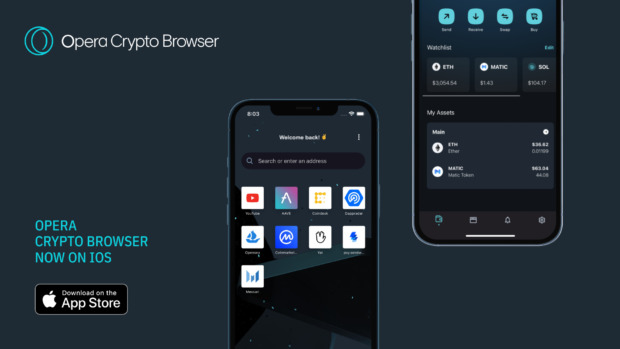 Opera Crypto Browser on iOS