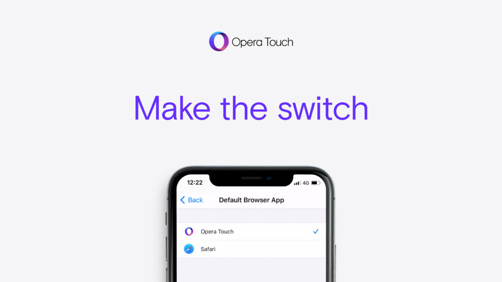 Make Opera Touch default on iOS