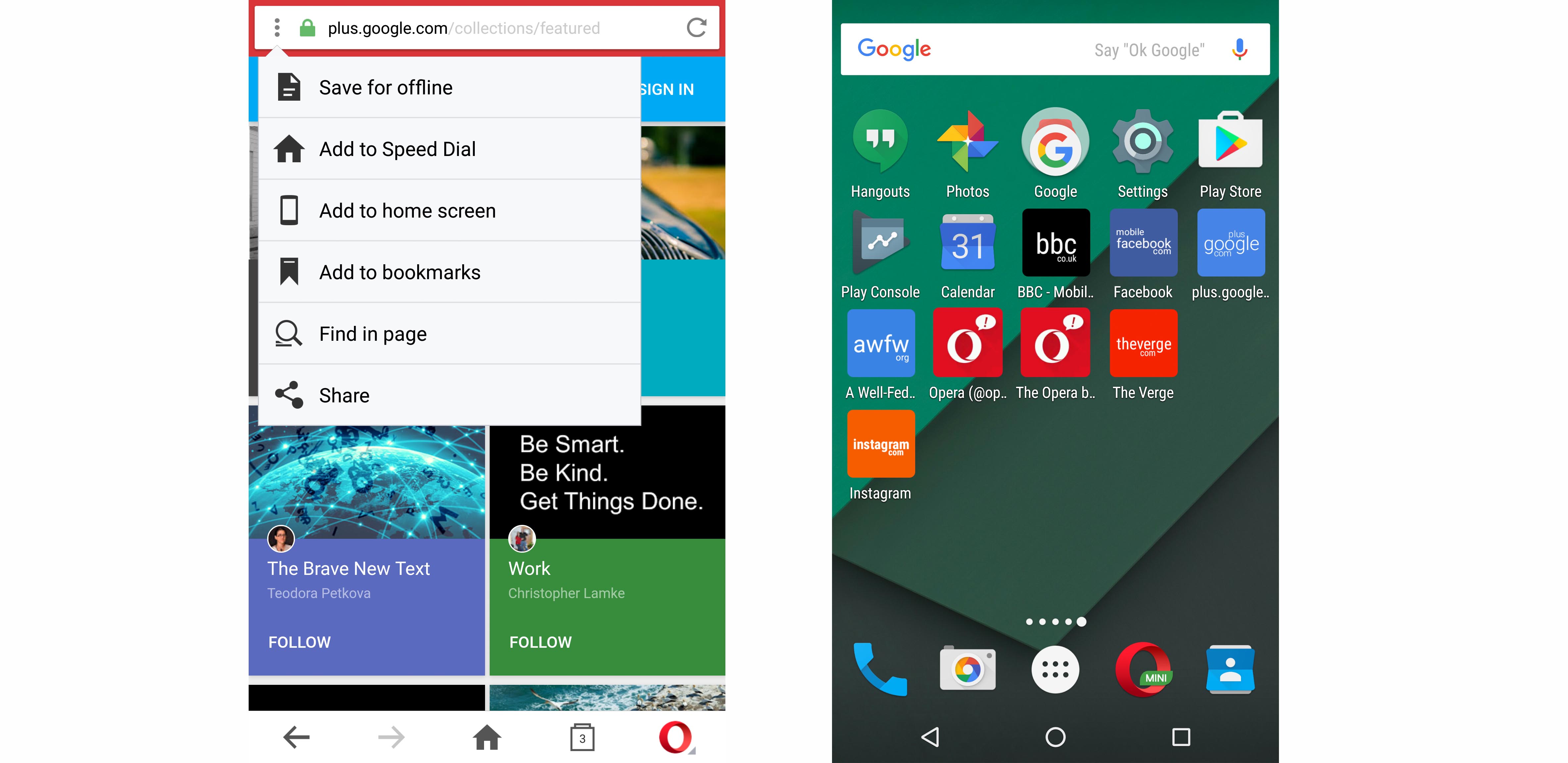 Save bookmarks | 4 ways to save sites in Opera Mini - Blog | Opera News