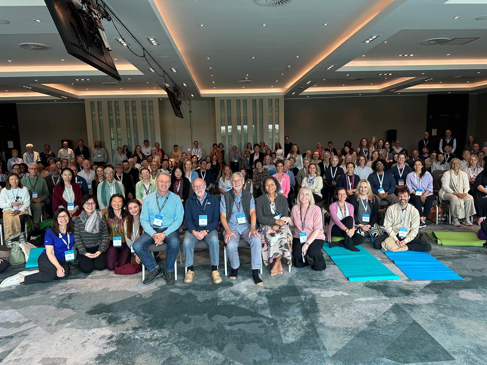 A group photo from the Oxford Mindfulness Foundation's Annual Gathering.