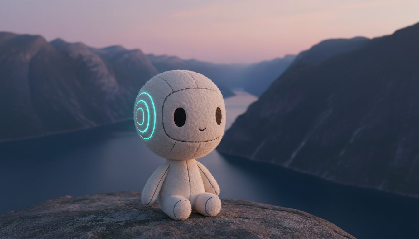 Opera Neon as a plushie generated with Nano Banana