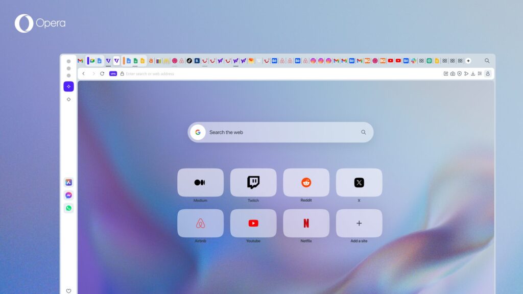 Your most recently used tabs have subtle highlights, so you can easily trace your steps