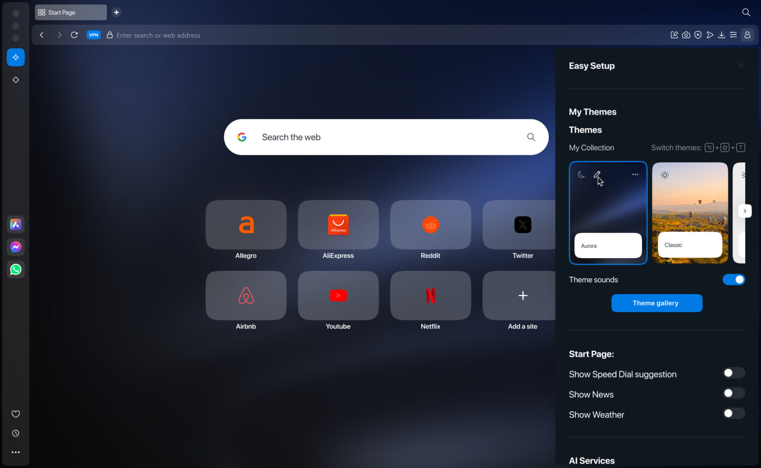 Completely change your browser with dynamic themes - Blog | Opera Tips ...