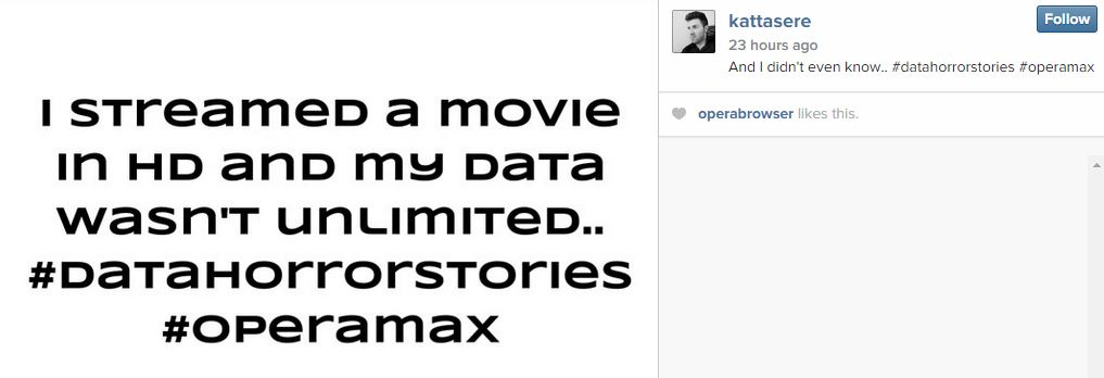 Instagram user @kattasere had to learn about huge data bills the hard way. Have you experienced the same thing?