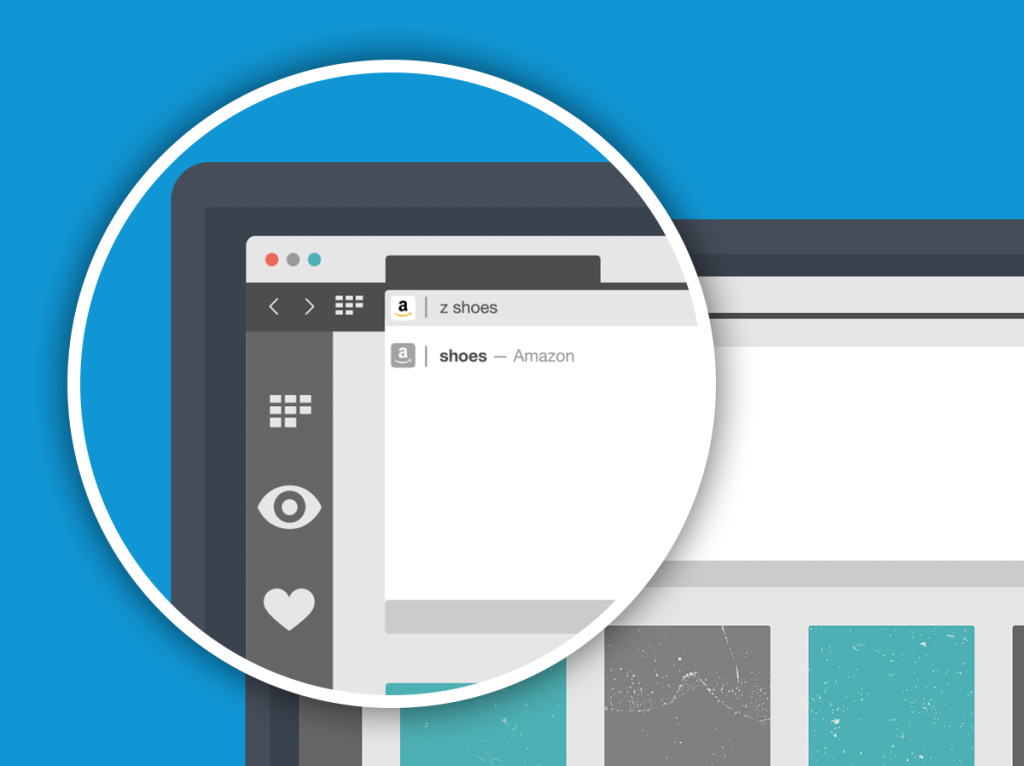 Use the keyword for a quick search in Opera for computers.