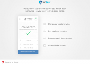 Thumbnail for 'SurfEasy extension now available for Opera'