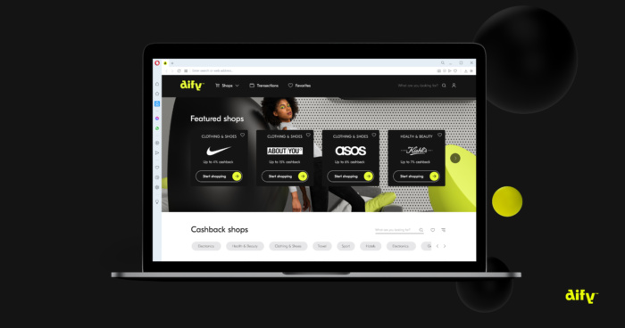 Dify cashback in the Opera browser