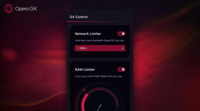 Opera GX introduces the Network Limiter