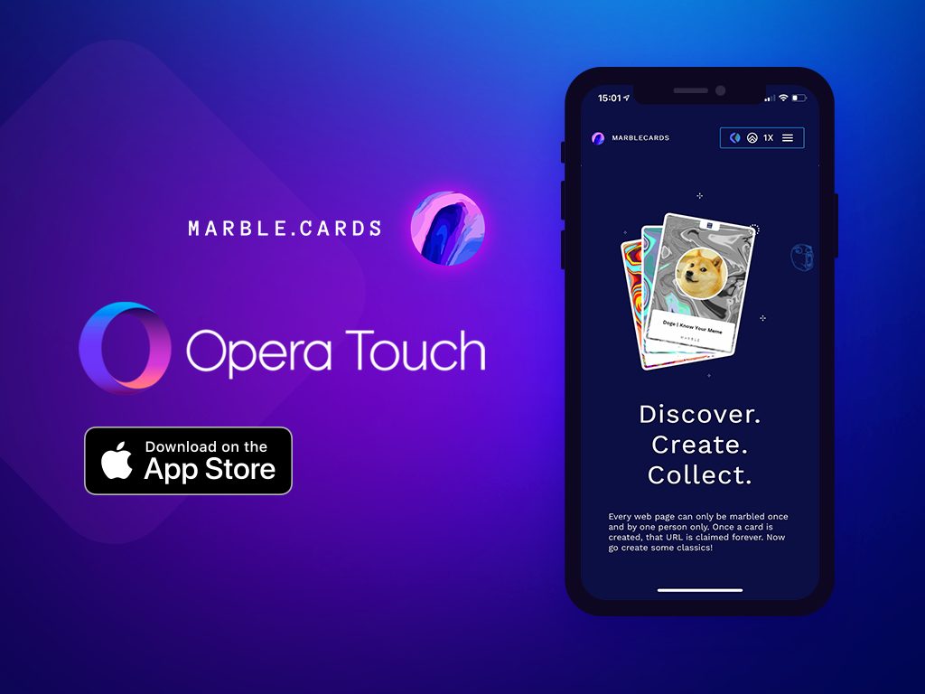 Opera presents Marble.Cards