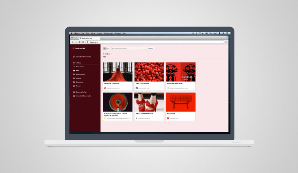 Opera Desktop 25 - Visual Bookmark