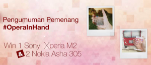Thumbnail for 'Pengumuman Pemenang kontes Opera In Hand'