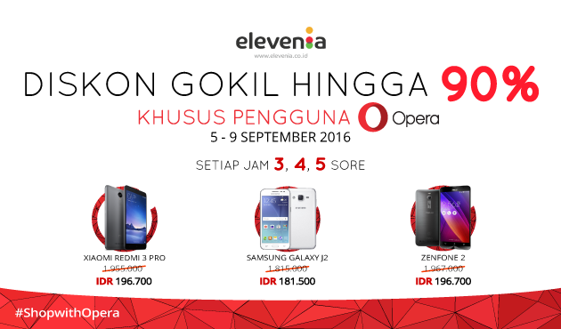 Thumbnail for 'Diskon Super Gokil Sampai 90% di Elevenia dengan #ShopwithOpera'